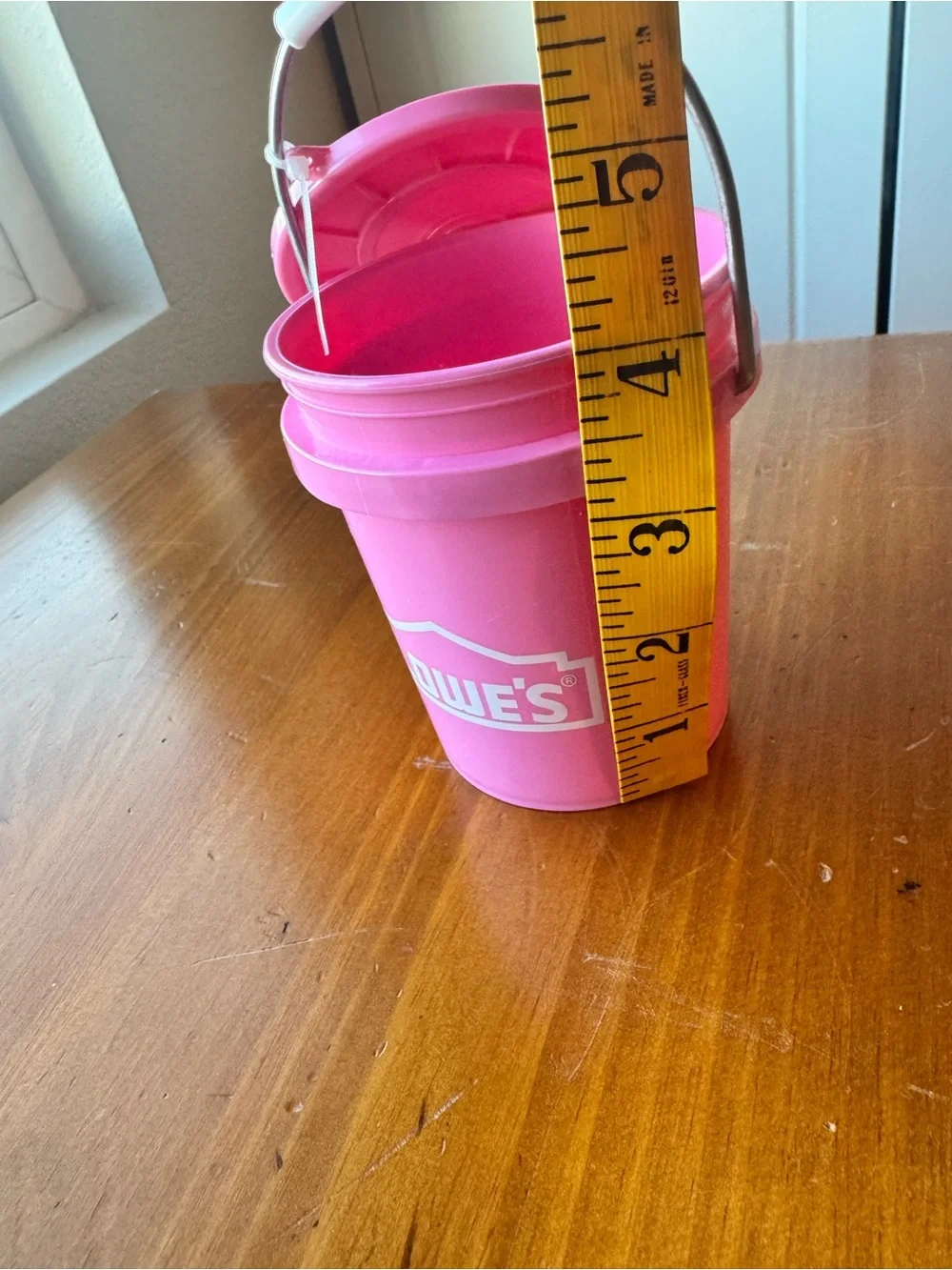 Lowe’s Viral Pink Mini Bucket with Lid and Handle
